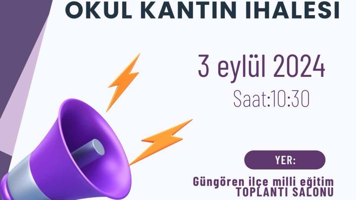 Okul Kantin İhalesi